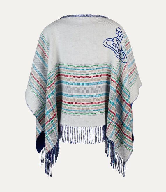 Vivienne Westwood Poncho Multi Col. Madras in IVORY